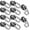 Black, variant on FINDMAG Magnetic Hooks with Swivel Carabiner, 50LBS Neodymium Magnet Hooks Heavy Duty, Strong Magnetic Hooks for Hanging Magnet with Hook for Kitchen, School, Warehouse, Home (6Pack)
