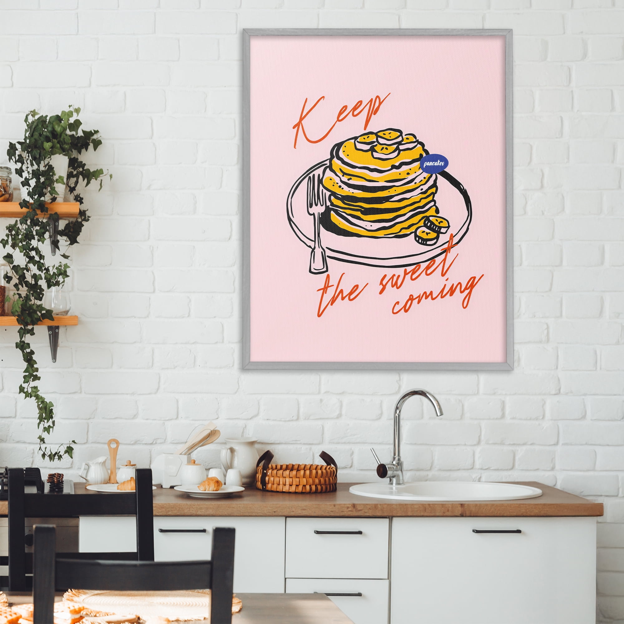 Stupell Industries Keep The Sweet Coming Gray Framed Giclee Art, design by The Prints Vibe