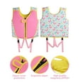 thumbnail image 4 of Gogokids Kids Swim Vest Life Jacket Boys Girls Float Suit with Adjustable Safety Strap Swimming Training Aid for Beach Pool Water Sport, Flamingo Pink,S, 2-3 Years Old, 4 of 8