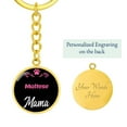 thumbnail image 5 of Dog Mom Keyring Maltese Mama Circle Keychain Stainless Steel or 18k Gold, 5 of 12