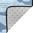 thumbnail image 6 of XMXY Area Rugs Doormat Outdoor Entrance, Cartoon Blue Narwhal Facecloth Non-slip Floor Mat Rug for Living Room Kitchen Sink Area Indoor,36"x24", 6 of 9