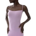 thumbnail image 6 of Nituyy Women's Summer Slip Long Dress, Solid Spaghetti Strap Bodycon Dress, 6 of 8