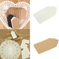 thumbnail image 4 of 100pcs Label Kraft Paper Blank Hang Tags Christmas Wedding Party Favor Notes Solid Gift Card, 4 of 9