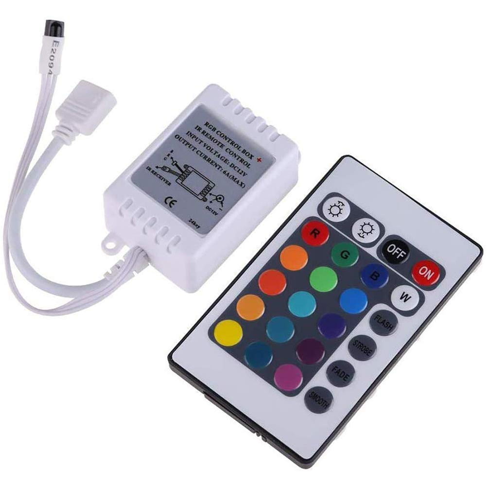 IR Box Remote Controller 24 Keys For LED SMD Light Strip RGB 3528 5050 