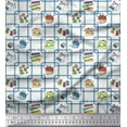 thumbnail image 1 of Soimoi Rayon Fabric Thread Reel,Pin & Machine Sewing Print Fabric by Yard 56 Inch Wide, 1 of 1