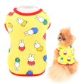 thumbnail image 4 of Linda camiseta de conejo para cachorros, camiseta para cachorros, gatos, niños y niñas, chaleco de verano, disfraz de Yorkie, chihuahua, amarillo, S, 4 of 4