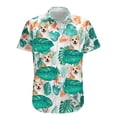thumbnail image 5 of Camisa de playa con estampado 3D de perro y animal divertido, lindas camisetas con gráficos de mascotas para hombres, ropa, camisas hawaianas casuales, blusas de manga corta para niños, 5 of 5