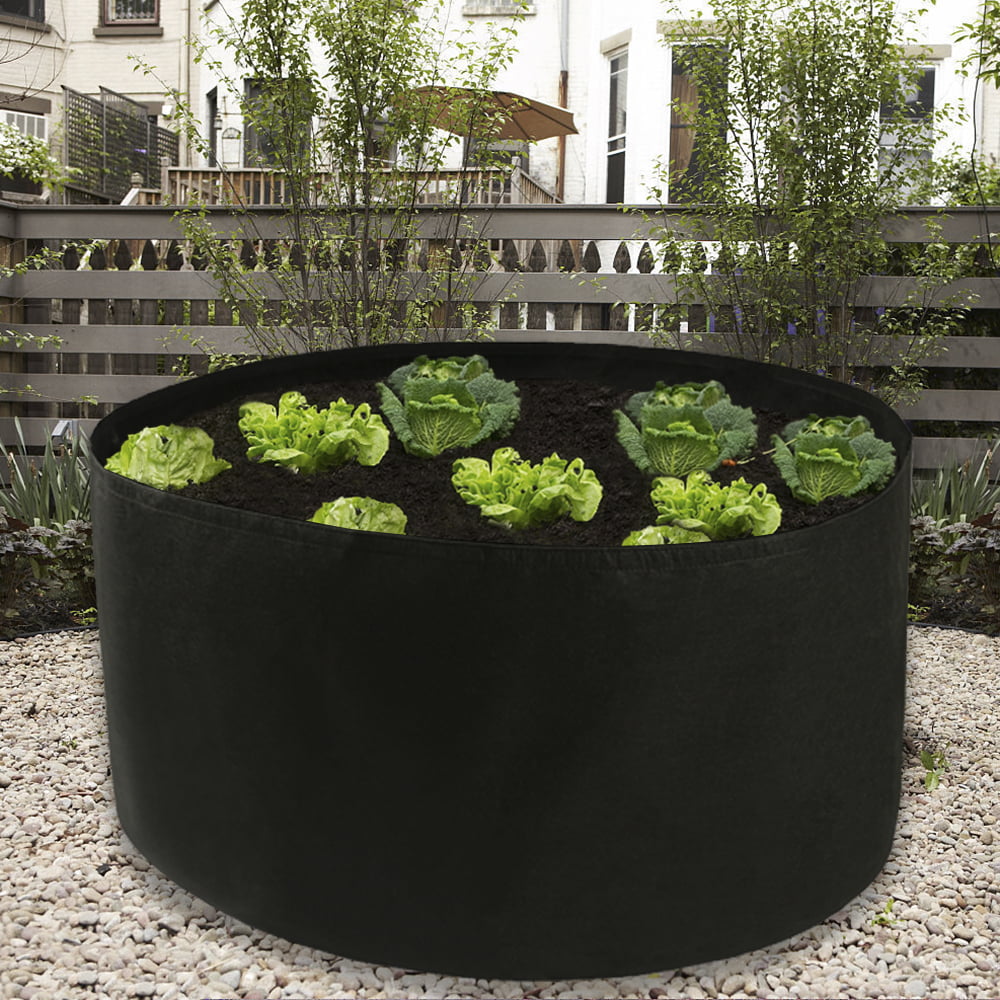 Black Felt Grow Pots Breathable Plant Bags Aeration Planting 100/150 Gallon new 