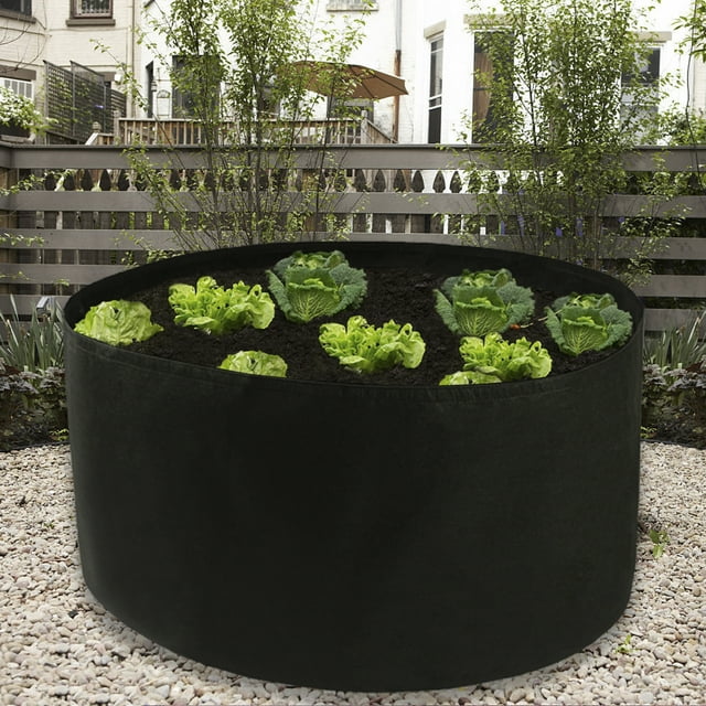 Sacs de Culture Haut de Gamme de 150 Gallons en Feutre Robuste, Pots pour Plantes, Contenants de Culture Intérieur Extérieur avec Poignées