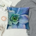 thumbnail image 2 of Creowell Hopyeer Succulent Throw Pillow Cover Decor Summer Tropical Plants Lumbar Throw Pillow Case Cushion Cover for Sofa Couch Home Car Bedroom 24x24in, 2 of 5