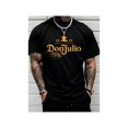 thumbnail image 1 of [100% Cotton] Mens Letter Print Round Neck Tee, Regular Fit Casual Short Sleeve Crew Neck TShirt For Summer, Fashion Mens Top For Daily Wear, 1 of 7