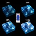 thumbnail image 4 of 1 lámpara de 4 LED de colores, luz solar para exteriores con control remoto, luces solares para caminos, luces de ladrillo para estanques al aire libre, caminos de tierra, jardines y patios, 4 of 5