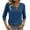 Dark Blue, variant on fatyb Womens 3/4 Length Sleeve Tops Dressy Soft Tunic Shirts Solid Color Casual Tee Blouses for Women