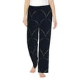 thumbnail image 2 of Lsque Black Fish scales Print Women's Pajama Pants, Lounge Pant - Comfortable Home Wear,Elastic Waistband, Stylish Design-Small, 2 of 9