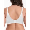 thumbnail image 3 of Deyllo Women Wireless Seamless Full Coverage Bra Minimizer Underwire Bralette White Crisscross Back Daily Bra Clothes Size 36DD, 3 of 5