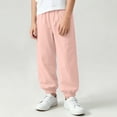 thumbnail image 5 of LvhaoGJOB Kids' Jogger Pants - Soft, Elastic Waist & Pockets - Pink 14-15 Years, 5 of 5