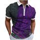 thumbnail image 1 of Camisetas de Manga Larga para Hombres Casual Impreso Girar Abajo Cuello Cremallera Camiseta, Ligera Blusa de Algodón de Imitación para el Hogar, Diario Y Cuatro Estaciones de Uso, 1 of 5