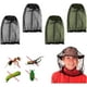 thumbnail image 1 of 4 Pack Mosquito Head Net Nylon Detachable Mosquito Net Hat Fine Mesh Insect Net for Travel Hiking Camping Rock Climbing, Black and Green, 1 of 4