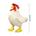 thumbnail image 2 of Realistic Rooster Plush Large Stuffed Animal With Red Comb For Farm Themed Decor & Comfort(Black-20Cm), 2 of 5