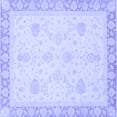 thumbnail image 1 of Ahgly Company Machine Washable Indoor Square Abstract Blue Modern Area Rugs, 8' Square, 1 of 4