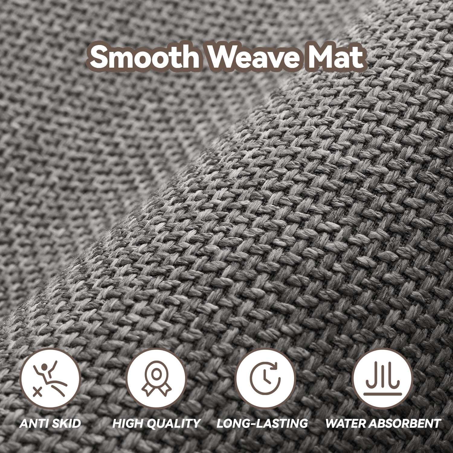 SIXHOME Washable Kitchen Rug, Absorbent Non-Slip Woven Floor Mat