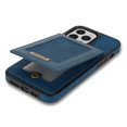 thumbnail image 3 of Nalacover Back Wallet Case for iPhone 15 Pro, RFID Blocking Card Slots Holder Premium PU Leather Protective Cover with Kickstand Magnetic Closure Shockproof Dustproof Case, Blue, 3 of 10