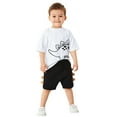 thumbnail image 3 of Rovga Toddler Boys Short Sleeve Printed T-Shirt Tops Shorts Child Kids 2PCS Set Child Outfits Clothes Leisure Baby Clothing, 3 of 8