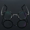 thumbnail image 4 of Gafas de lectura para presbicia, ligeras, redondas, retro, de resina, para aliviar la fatiga, fuerza 1,5, 4 of 5