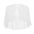 thumbnail image 4 of Women Solid Elegant Sleeveless Chiffon Wedding Shawl Solid Suitable For Spring Summer Weddings Cardigan Bridal Jacket Dress Shawls for Girls Womens Scarfs Summer Travel Scarf Readers Wrap Pocket Shawl, 4 of 4