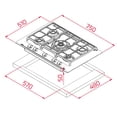 thumbnail image 2 of Parrilla Empotrable De Gas Teka GZC 85330 XBB 75 cms, 2 of 3