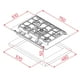 thumbnail image 2 of Parrilla Empotrable De Gas Teka GZC 85330 XBB 75 cms, 2 of 3