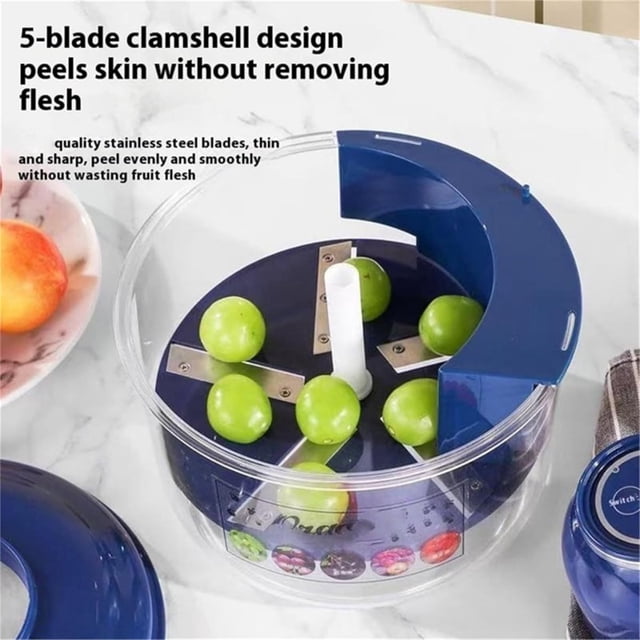 Electric Grape Garlic Peeler Machine Fruit Peeling Tool for Garlic Tomato Time Saving Easy Operation for Home Kitchen