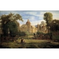 thumbnail image 3 of Luis Coto 24x17 Black Modern Framed Museum Art Print Titled - The Collegiate Church of Guadalupe (1859), 3 of 5