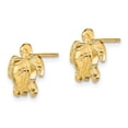 thumbnail image 3 of Auriga Fine Jewelry 14K Yellow Gold Turtle Stud Earrings for Women(Length-11.2mm), 3 of 5