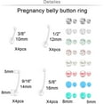 thumbnail image 2 of Brianna Williams, Plastic Pregnancy Barbell Belly Button Rings, 15 piece, 2 of 5