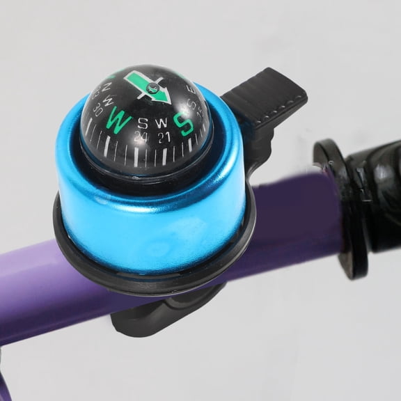 WHAMVOX Bicycle Bell for Cycling 1Pcs Round Blue Aluminium Alloy Sleek Design
