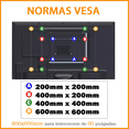 thumbnail image 2 of Soportes Monitor Tv Para 32-90 Mover Pantallas Apoyo 80kg Malubero, Negro, 2 of 5