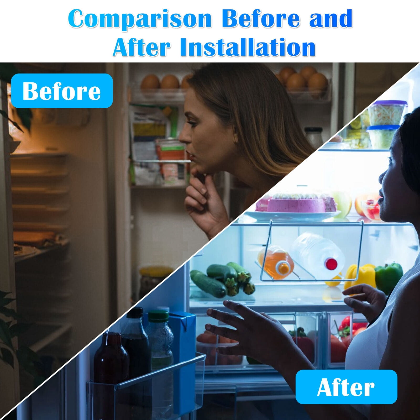 Premium-grade LED Light Board for Refrigerator Operating Range 10.2V to 16V, Easy DIY for Whirlpool, Kenmore, Maytag
