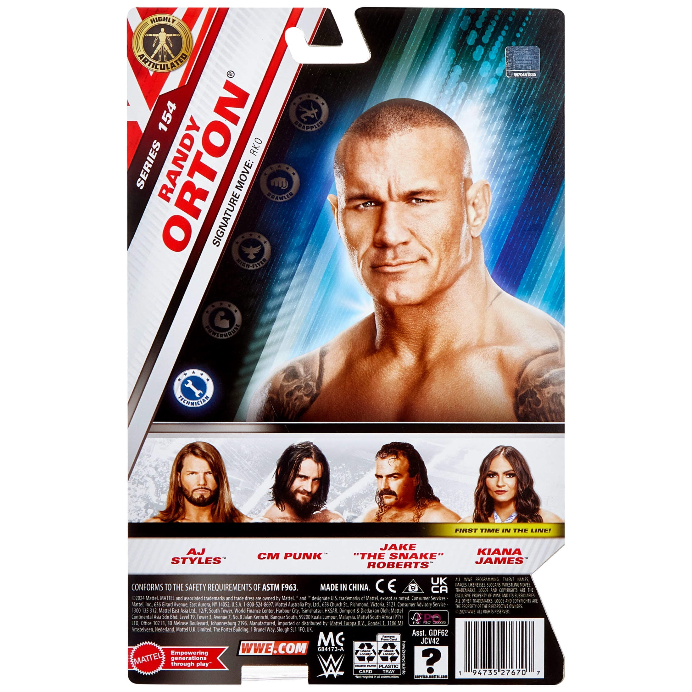 WWE Randy Orton Action Figure, Main Event Series #154 6-inch Collectible Superstar with Articulation