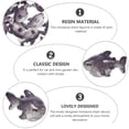 thumbnail image 4 of 30 piezas de decoraciones de tiburón de resina, mini animales de resina, figuras de tiburón, pequeñas figuras de tiburón, decoraciones de bonsái, 4 of 7
