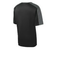 thumbnail image 6 of Sport-Tek PosiCharge Competitor Sleeve Blocked Tee-XS (Black/ Iron Grey), 6 of 6
