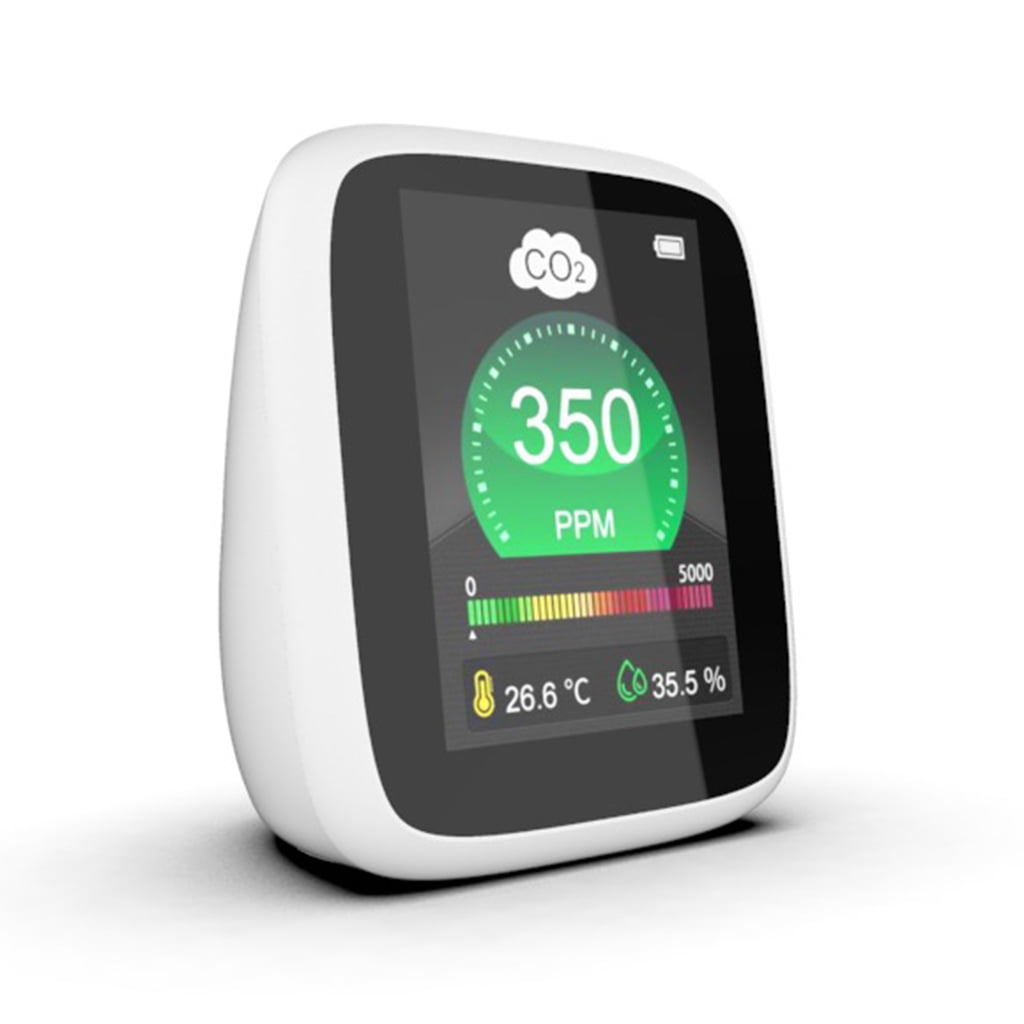 MOMOJIA Indoor CO2 Meter 400-5000ppm Air Quality Monitor CO2 Monitor Tester Indoor Air Quality Sensor CO2 Detector