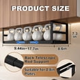 thumbnail image 2 of FT Hita Expandable Under Cabinet Shelf Organizer Adjustable Telescopic Shelf Basket Under Cabinet Shelf for Pantry Closet Shoe Cabinet, 2 of 5