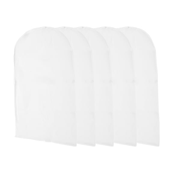 Dustproof Zipper Garment Bag 31.5"x23.62" White 5 Pcs