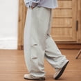 thumbnail image 4 of XDZJLR Casual Pants for Men Drapey Loose Japanese Retro Pleated Design Micro Leg Drawstring Long Trousers, 4 of 7
