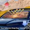thumbnail image 3 of Yuyamidu Sunset Window Shade for Car Big Sedan Van SUV Windshield Sun Shade Seaside Sun Visor for Car Windshield Blocks Sun Glare UV and Heat, 3 of 7