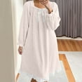 thumbnail image 6 of Karight Women's Victorian Cotton Nightgown Vintage Princess Style Nightdress Long Lace Ruffled Sleepwear, 6 of 6