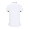 thumbnail image 5 of ZCFZJW Mens Athletic Golf Polo Shirts - Short Sleeve Workout Polos Quick Dry T-Shirt Loose Lightweight Casual Patchwork Pullover Tops White S, 5 of 5