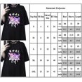thumbnail image 2 of Kuromi & My Melody Printed T-shirts Womens Teens Tunic Short Sleeve Summer Casual Loose Fit Tee Harajuku Tops, 2 of 2