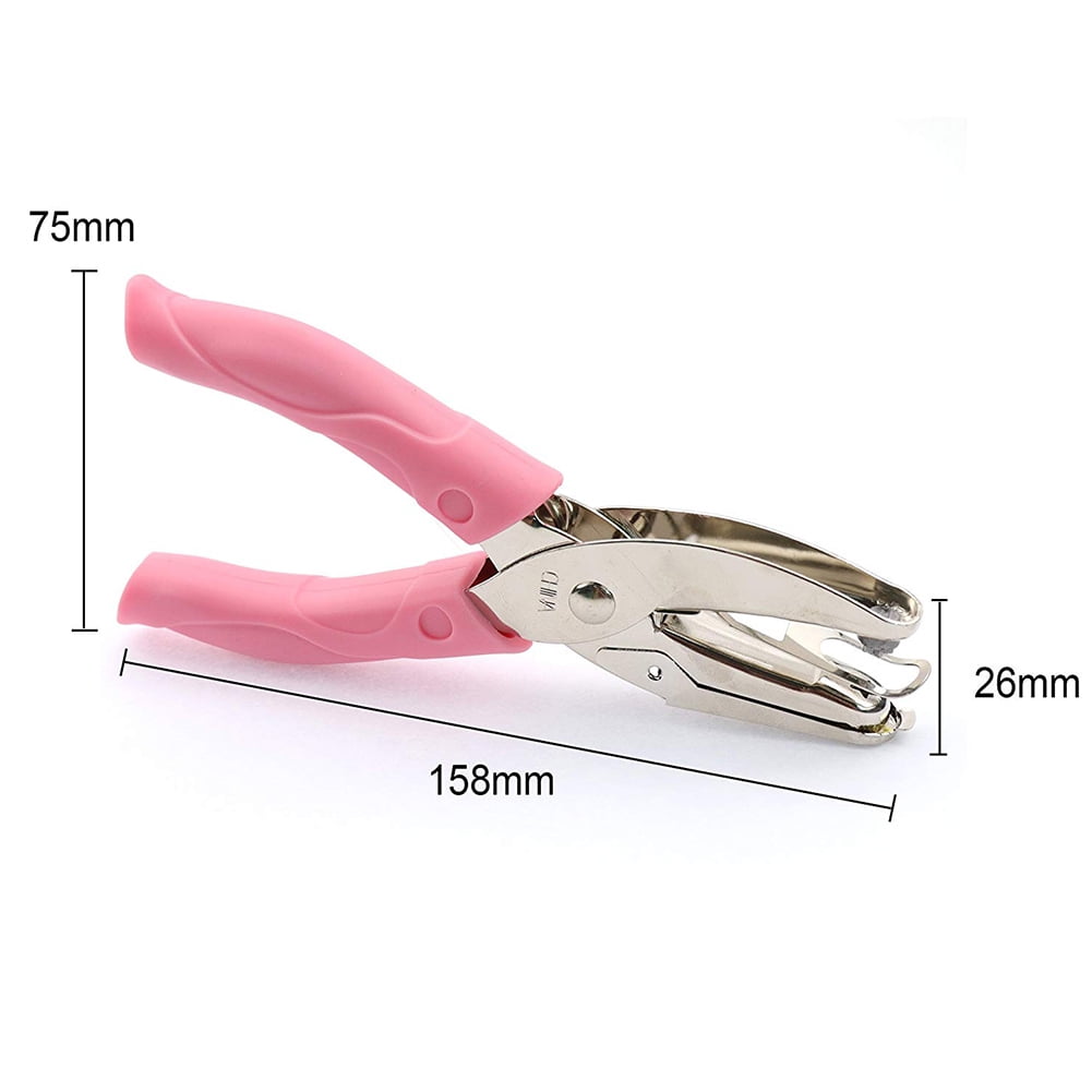 Kojooin Handheld Hole Paper Punch Various Shapes Hole Single Hole Puncher